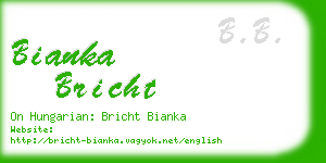 bianka bricht business card